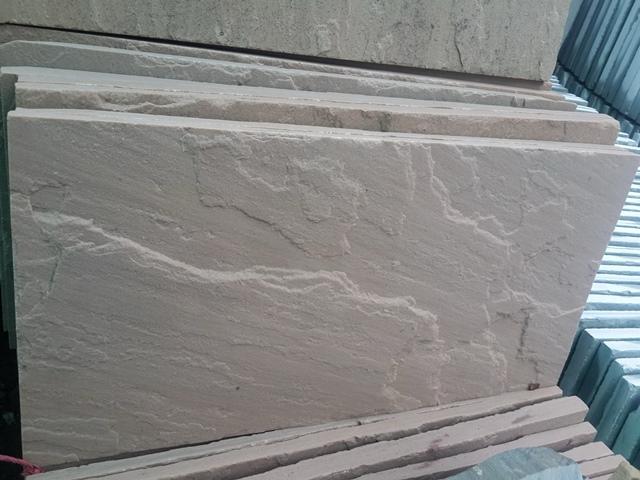 Beige sandstone with Natural split foam